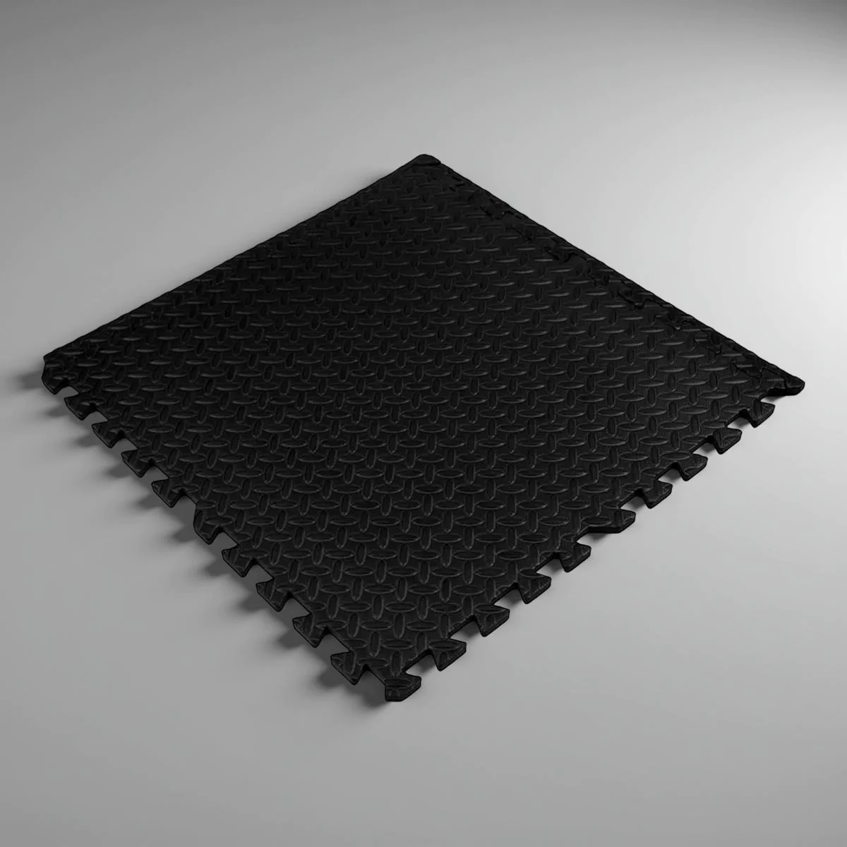 Дитячий м’який килимок-пазл 60×60 см «Чорний»