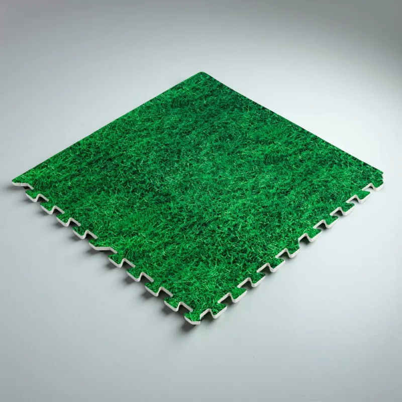 Дитячий м'який килимок-пазл 60×60 см «Газон»