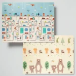 Дитячий складний килимок 200×150 см «Дорога/Ліс» (двосторонній)