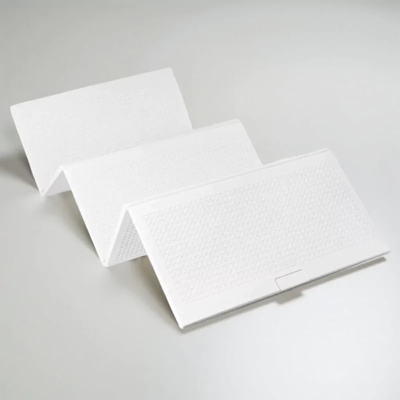 Білий килимок EVA — складання «гармошкою», антиковзне тиснення