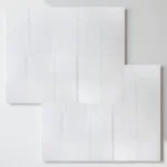 Дитячий складний килимок 200×150 см «White Minimal» — однотонний білий