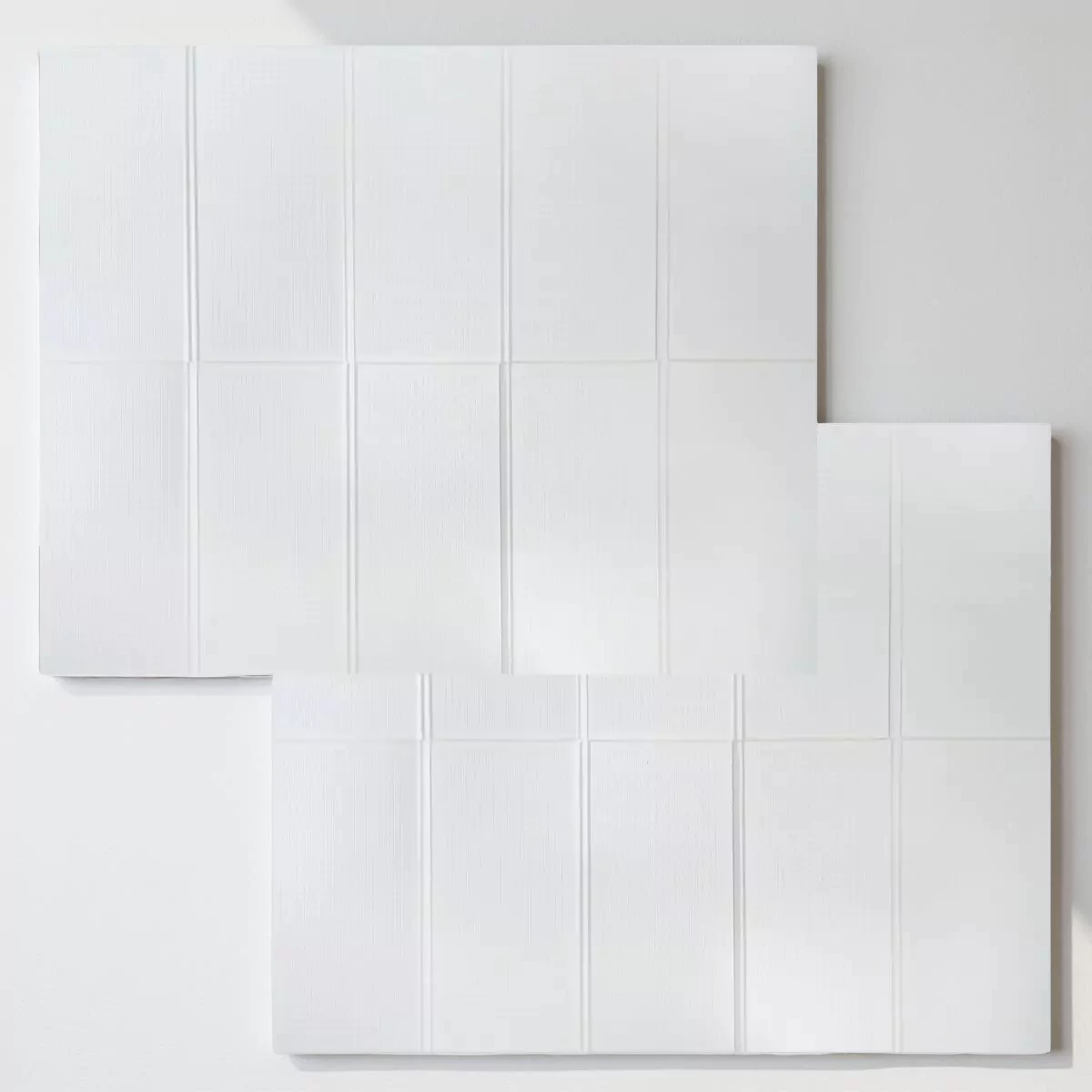 Дитячий складний килимок 200×150 см «White Minimal» — однотонний білий