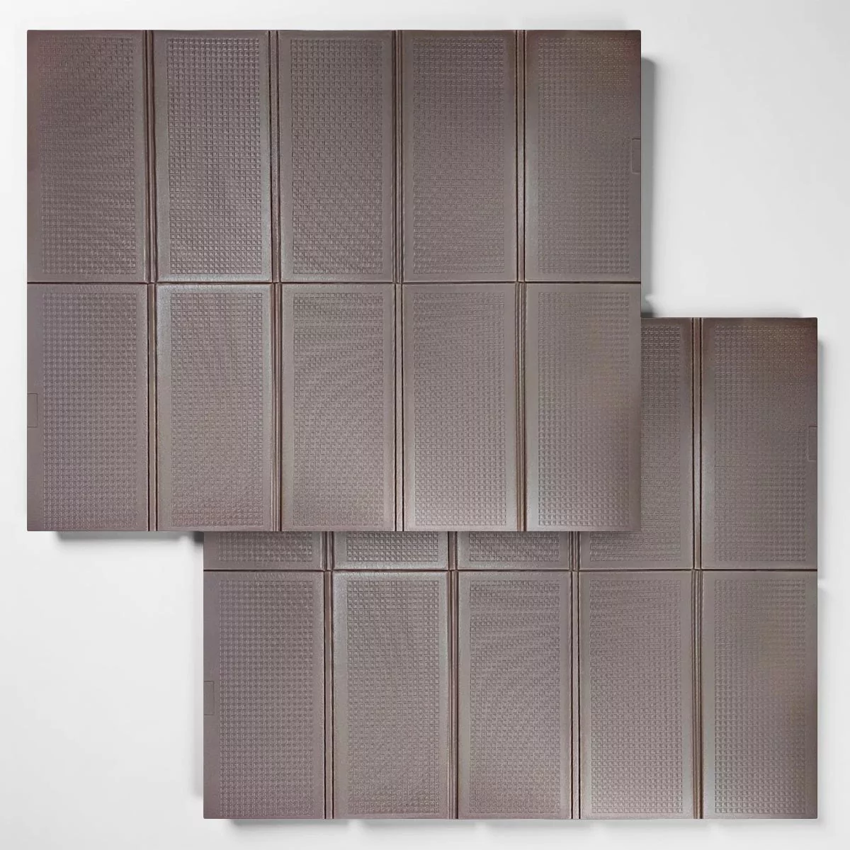 Дитячий складний килимок 200×150 см «Brown Minimal» — однотонний коричневий