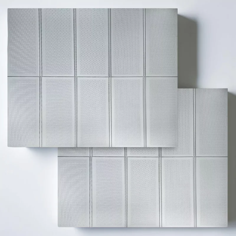 Дитячий складний килимок 200×150 см «Silver Minimal» — однотонний сірий