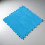 Килимок-пазл плюшевий 60×60 см «Блакитний»