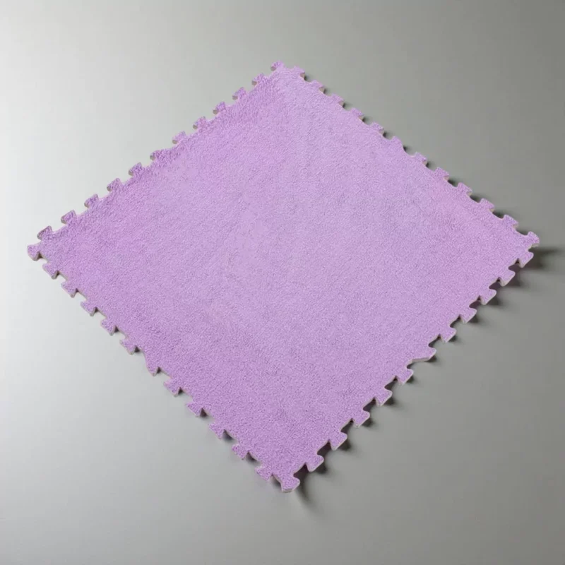 Килимок-пазл плюшевий 60×60 см «Фіолетовий»