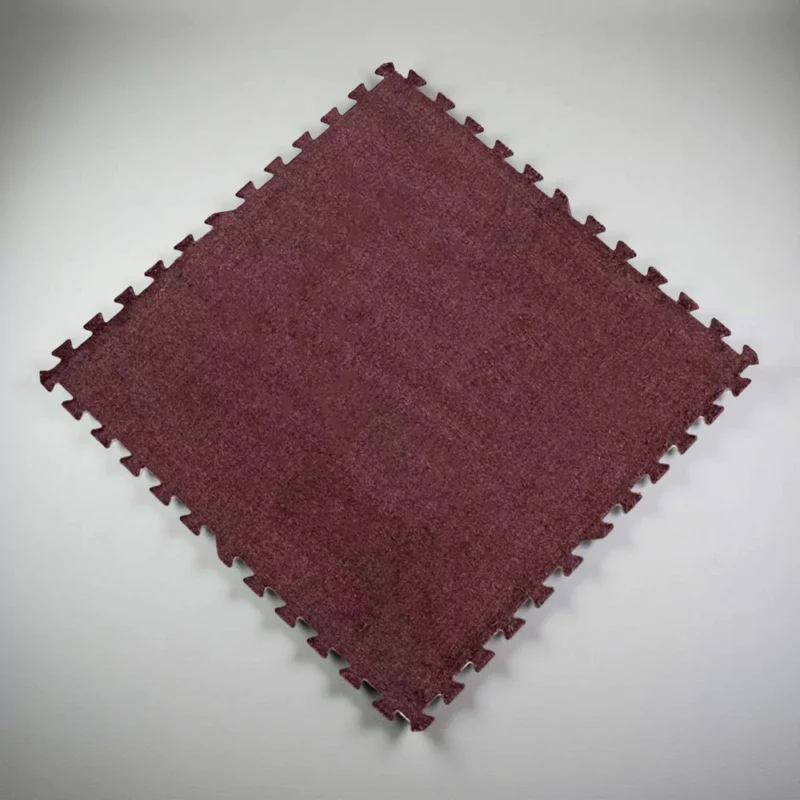 Килимок-пазл плюшевий 60×60 см «Коричневий»