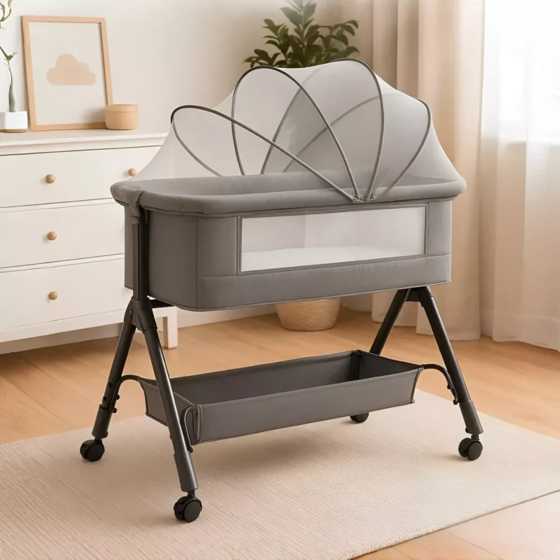 Приставне ліжечко HeyKids HK-0007 для новонароджених у спальні