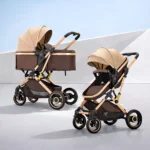 Коляска-трансформер 2 в 1, бежева HK-0010 — від народження до 4 років