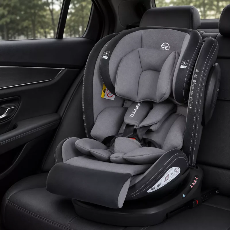 Дитяче автокрісло 0–36 кг ISOFIX 360° — Сірий, HK-1045-SG