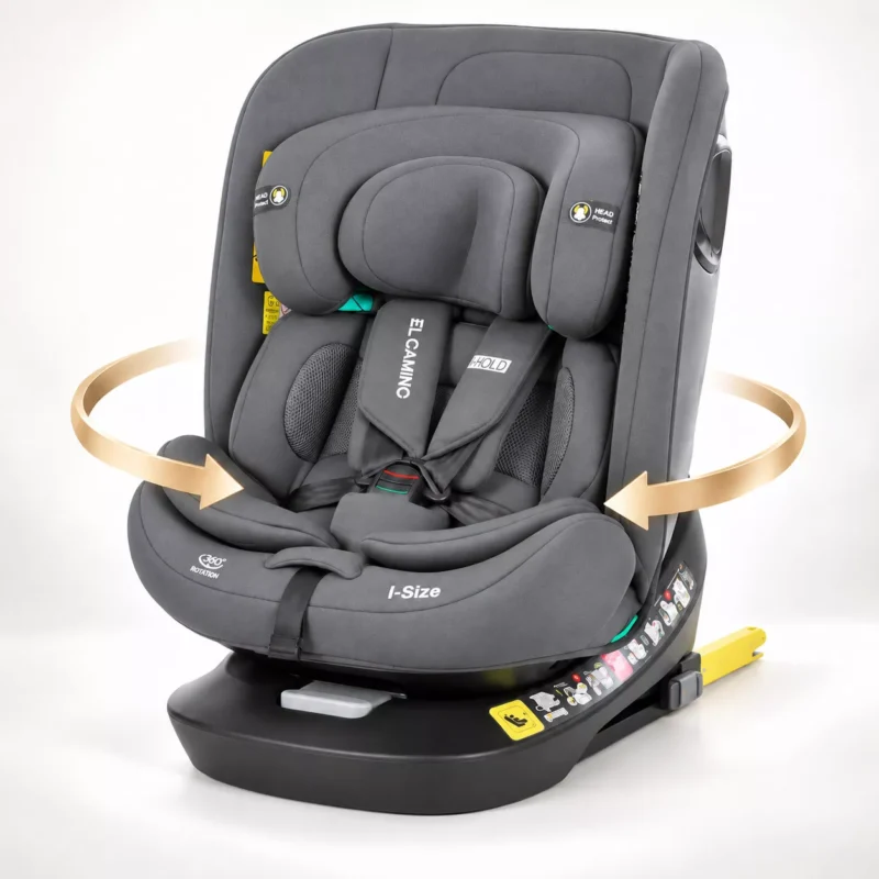 Дитяче автокрісло 40–150 см ISOFIX 360° i-Size R129 — Сірий, HK-1188-GR