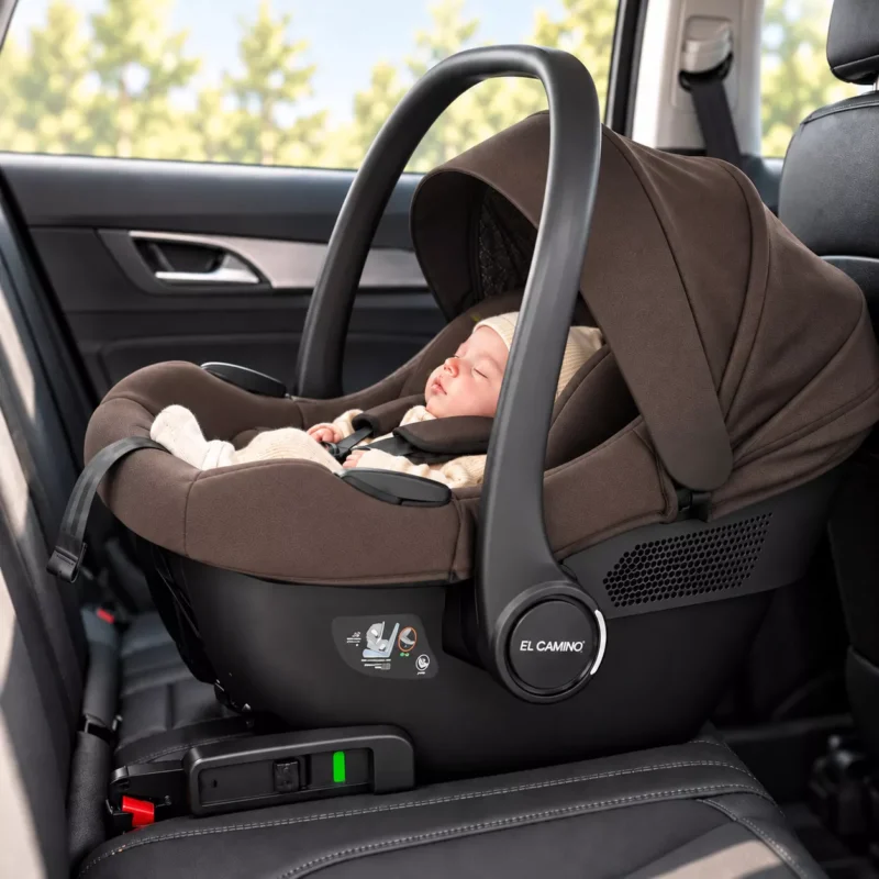 Дитяче автокрісло i-LOCK 40–75 см ISOFIX i-Size R129 — Коричневе, HK-1210-CO